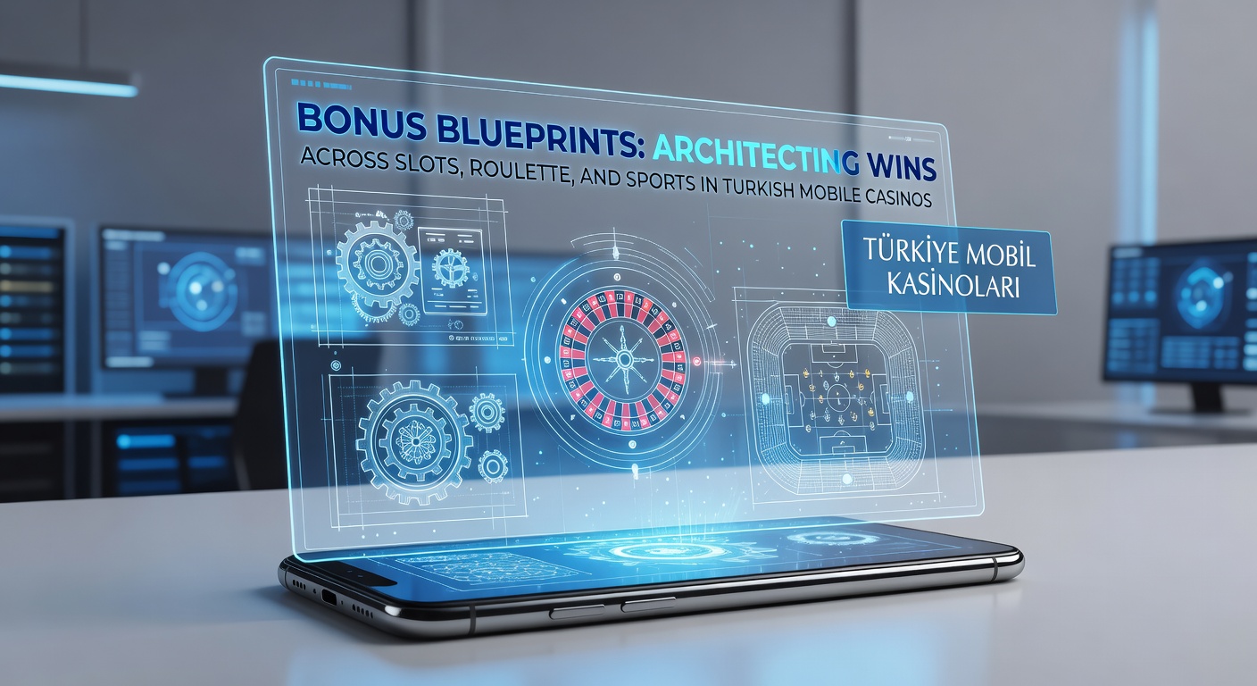 Smartphone mit Slots, Roulette-Tisch und Sportwetten-Overlay in einem türkischen Mobile-Casino-App, umrahmt von Bonus-Symbolen wie Freispielen und Multiplikatoren