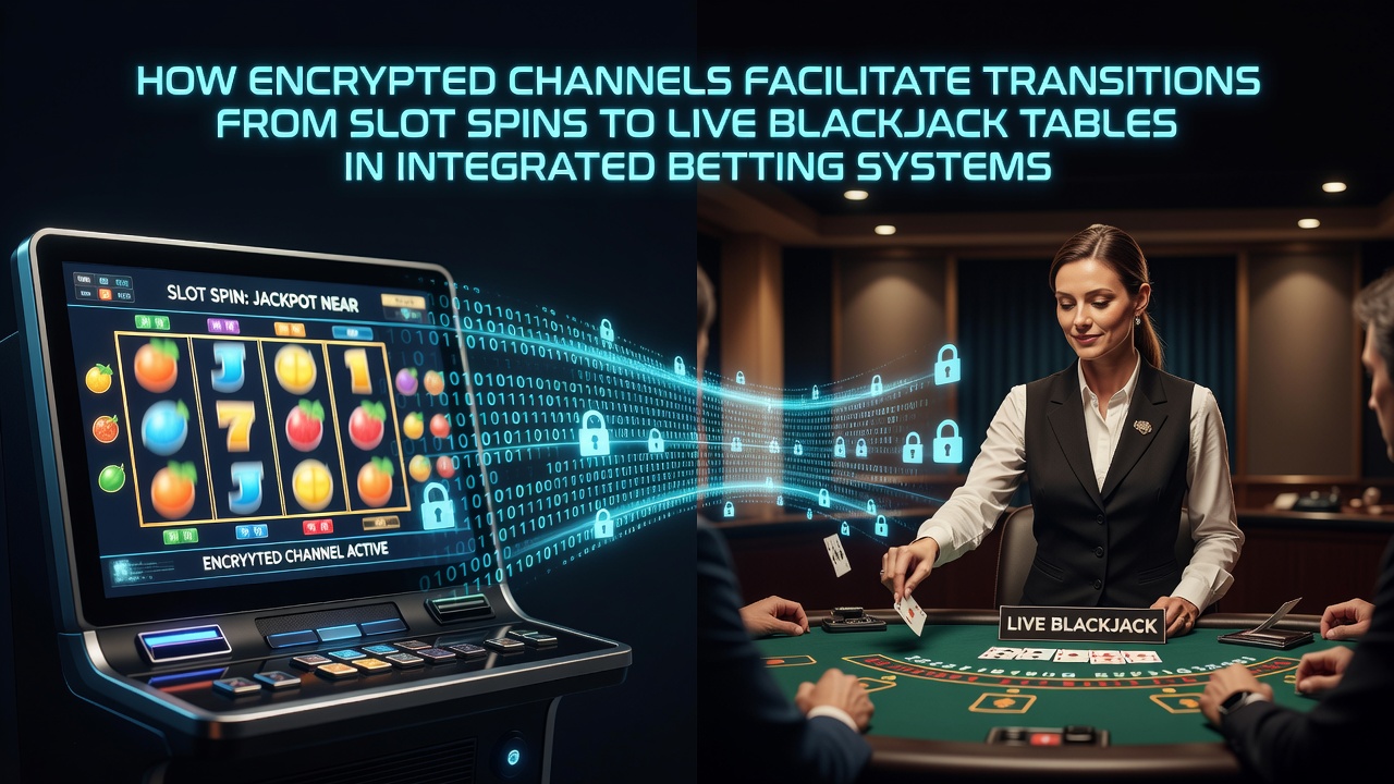 Verschlüsselte Datenübertragung in einem integrierten Casino-System mit Slot- und Live-Tisch-Elementen