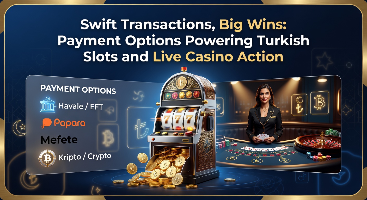 Visuelles der Live-Casino-Tische mit Zahlungsikonen und türkischen Flaggen-Elementen, die schnelle Gewinnabhebungen symbolisieren